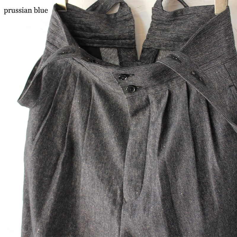 SUSURI ススリ ムースパンツ #crema blue , prussian blue SUSURI ススリ ムースパンツ #crema blue , prussian blue