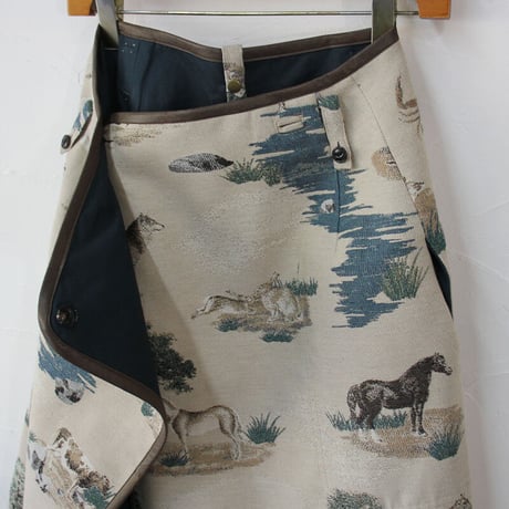 ASEEDONCLOUD アシードンクラウド 　Constellation cloth x New functional cloth Zephyros wrap skirt