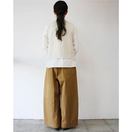 ASEEDONCLOUD アシードンクラウド　Sail cloth Jyunreika trouser #camel 【送料無料】