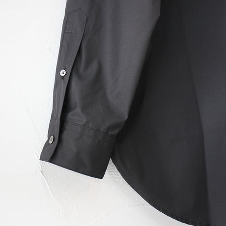 amne アンヌ　ドライピマクラシックシャツ　#ブラック　【送料無料】