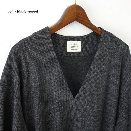 atelier naruse アトリエナルセ　wool jersey one-piece　ウールジャージーワンピース　【送料無料】