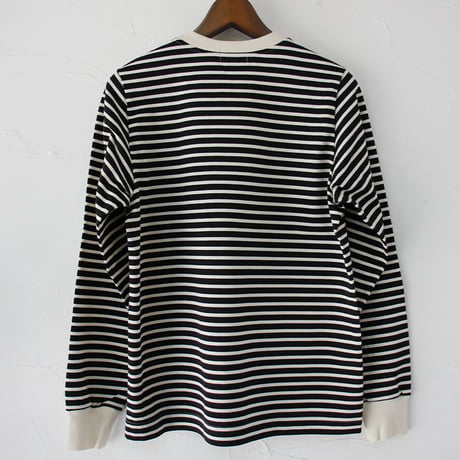 **再入荷**　atelier naruse アトリエナルセ　コットンボーダーカットソー（長袖）cotton border cut&sewn（long sleeves）