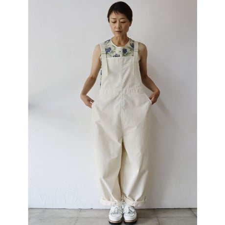 Brocante ブロカント　20sミニヘリンボンバンドルサロペット　#アイボリー、モカブラウン、ブラスト、ブラック