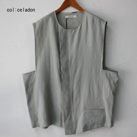 SUSURI ススリ　ディグベスト　#navy , khaki , celadon 　【送料無料】