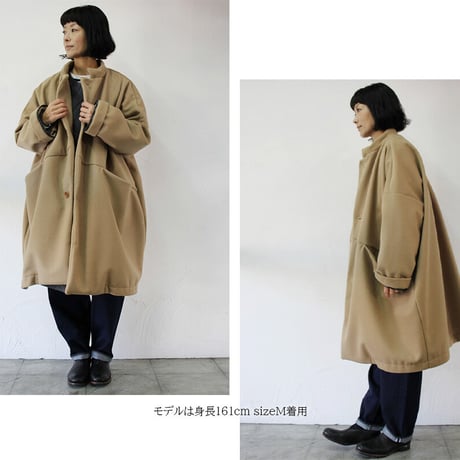 **追加分到着** FUNSET OF ART ファンセットオブアート　別注ウールビーバーTAISHOコート　#キャメル 【送料無料】