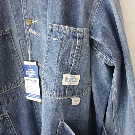 HERCULES ヘラクレス　CHORE JACKET 10ozデニムカバーオール #Wブリーチ加工　【送料無料】
