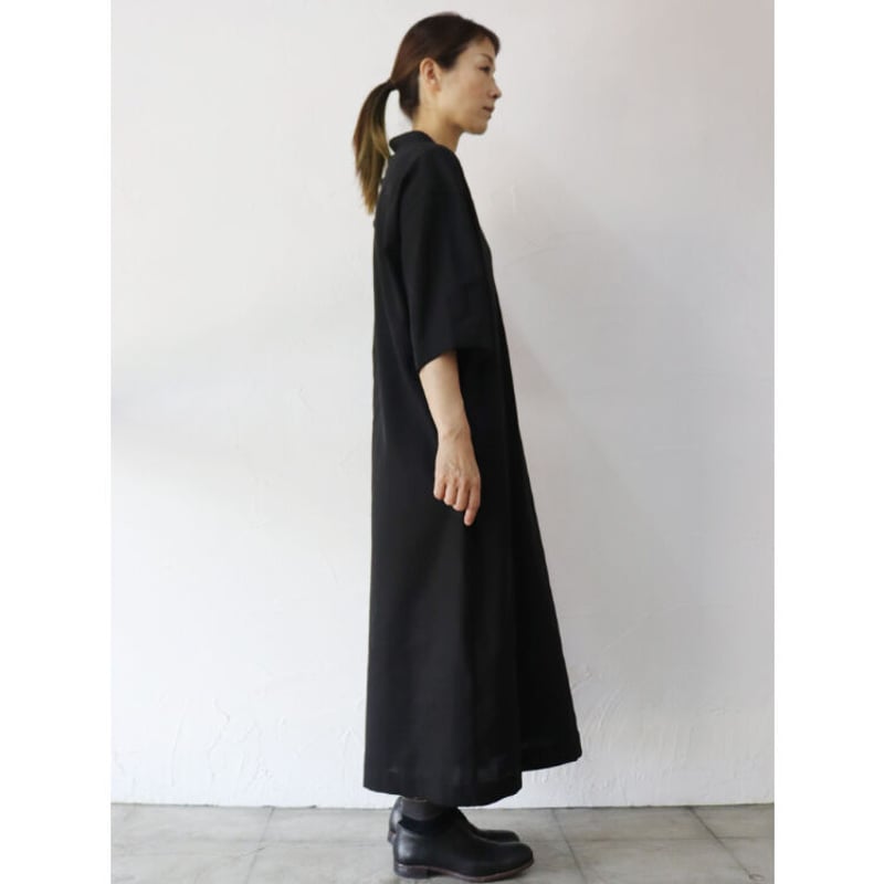 アトリエナルセ フォーマル ワンピースドレス ネイビー formal A line one-piece dress / navy - atelier naruse