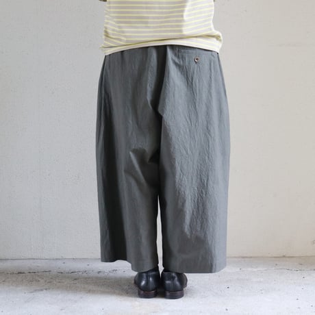 atelier naruse アトリエナルセ　コットンガウチョパンツ　cotton gaucho pants　#キャメル、チャコール　【送料無料】