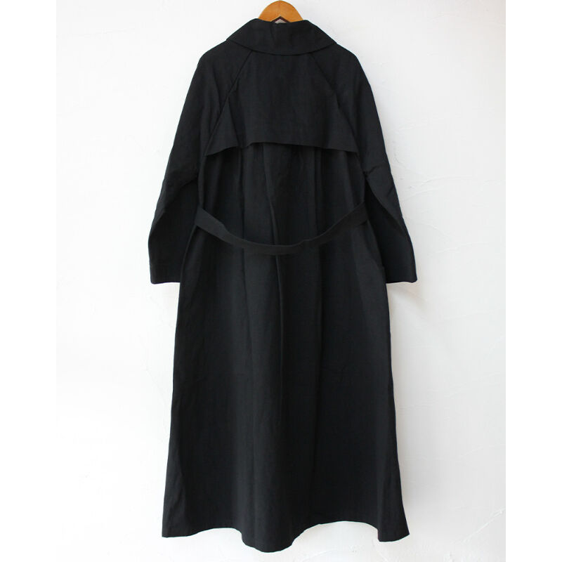 MAGALI マガリ コットンリネンウェザートレンチコート #ベージュ MAGALI マガリ コットンリネンウェザートレンチコート #ベージュ