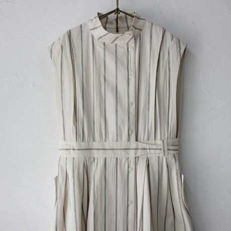 ASEEDONCLOUD アシードンクラウド　Zephyros stripe Hiraeth work coat  #off white 【送料無料】