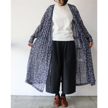 atelier naruse アトリエナルセ　デヴォ社～mini flower～カシュクールワンピース　#ネイビー
