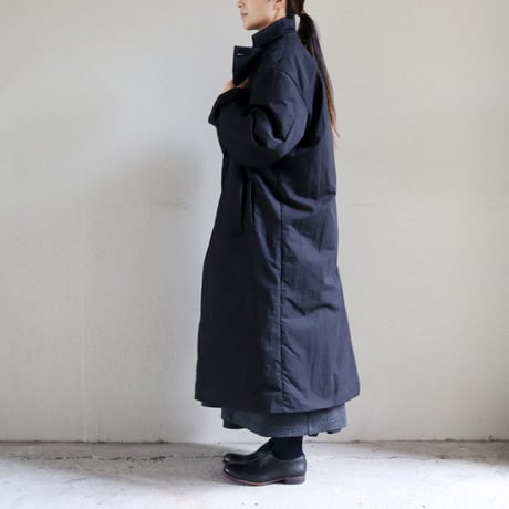 CAERULA PER LIGHTS カエルラ　C/Nウェザー中綿コート　#ブラック、ベージュ