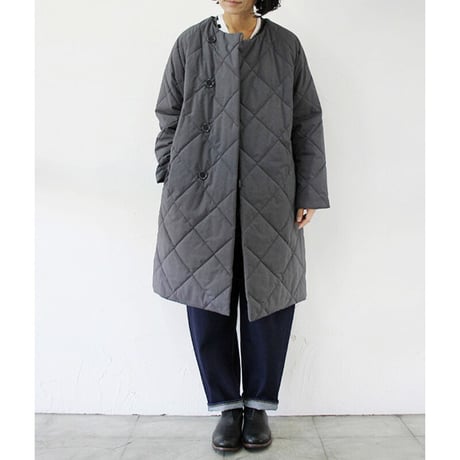 TRAVAIL MANUEL トラバイユマニュアル　中綿キルティングラグランコート　#ブラック、グレー、オリーブ　【送料無料】