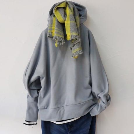 **またまた再入荷**　Linenya リネンヤ　コットンスウェットドルマンパーカー　#ピンク、サックスブルー、カーキ　【送料無料】