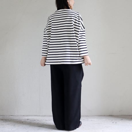 TRAVAIL MANUEL トラバイユマニュアル　モールスウェード2タックトラウザーズ　#ブラック