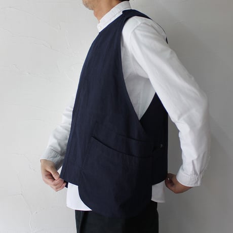 ASEEDONCLOUD　アシードンクラウド　working typewriter cloth seeding vest #indigo　【送料無料】