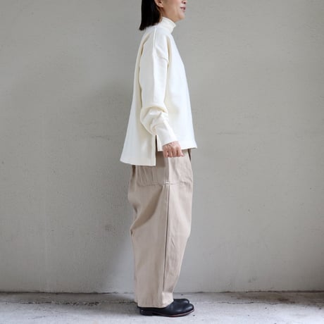 **またまた再入荷** TRAVAIL MANUEL トラバイユマニュアル　起毛裏毛ハイネックプルオーバー　【送料無料】