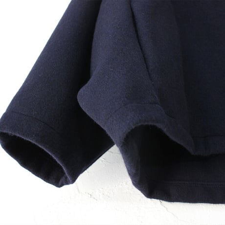 **またまたブラック再入荷** maomade マオメイド　カシミアブレンドやわらかライトメルトンジップジャケット　#ネイビー、ブラック
