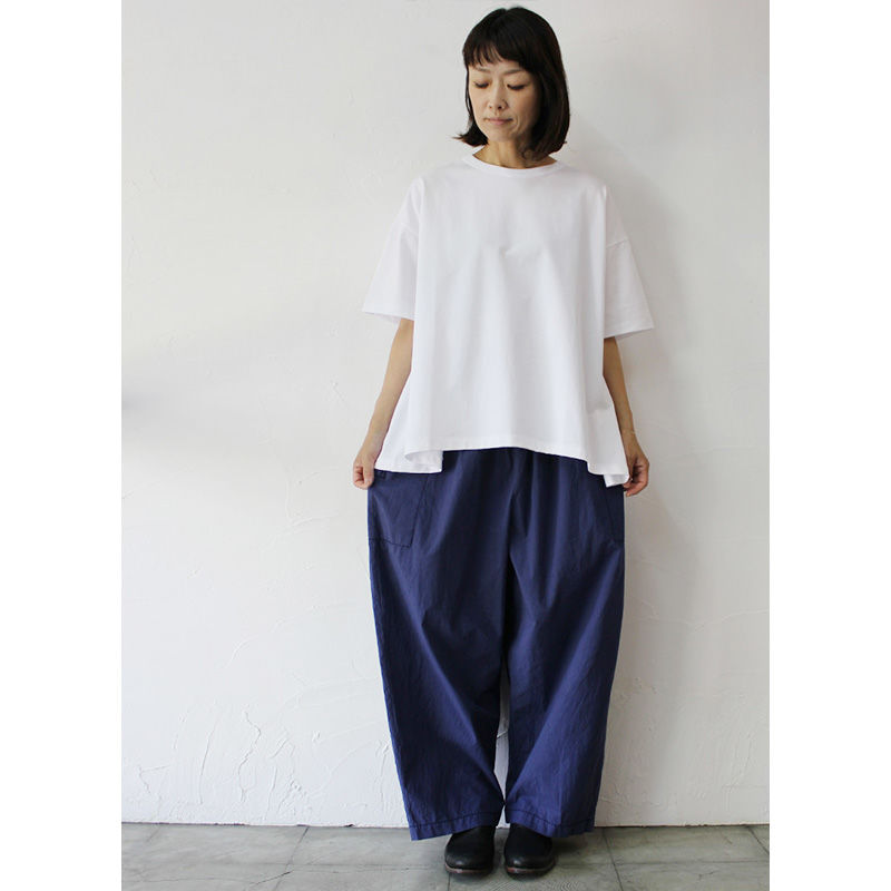 homspun ホームスパン バルキーシーチングウエストゴムパンツ