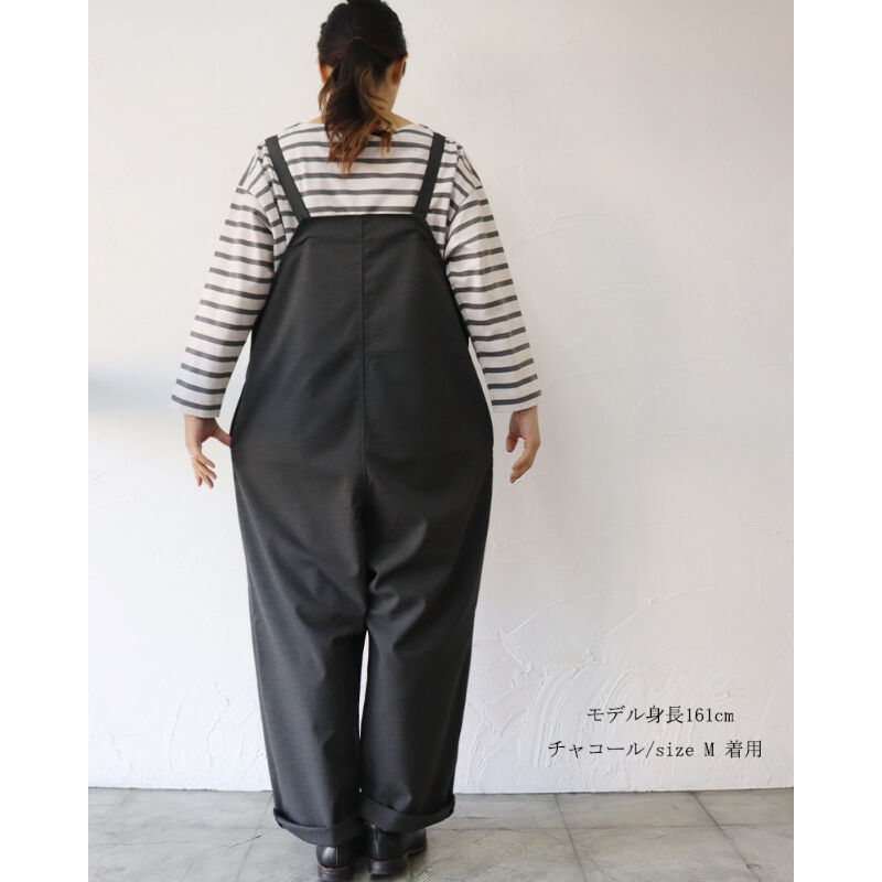 再入荷** TRAVAIL MANUEL トラバイユマニュアル T/Cツイルサロペット #