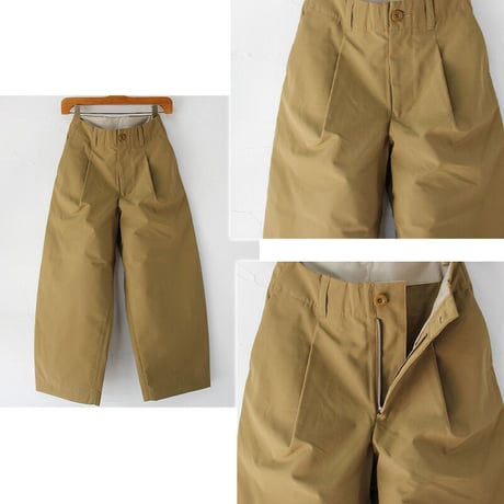 ASEEDONCLOUD アシードクラウド HandWerker Wide Trousers ウェザークロスワイドトラウザー　#カーキ　【送料無料】