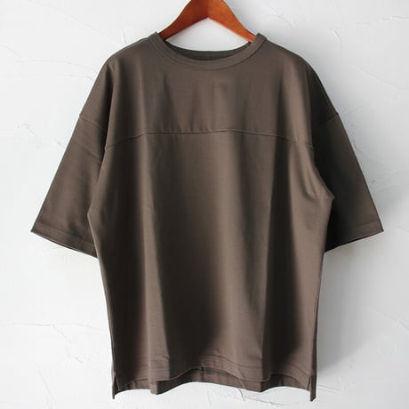 Linenya リネンヤ　コットン天竺オーバーTシャツ　#パープル、カーキ、ネイビー、ブラック