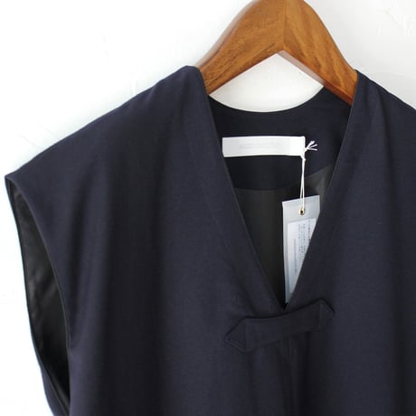 ASEEDONCLOUD アシードンクラウド　Chimney ash wool Study uniform dress #navy  【送料無料】