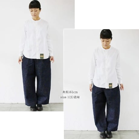 **またまた再入荷** sasanqua by trees サザンカバイツリース　13ozデニムバナナトラウザー　#インディゴ　【送料無料】