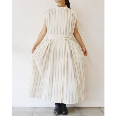 ASEEDONCLOUD アシードンクラウド　Zephyros stripe Hiraeth work coat  #off white 【送料無料】