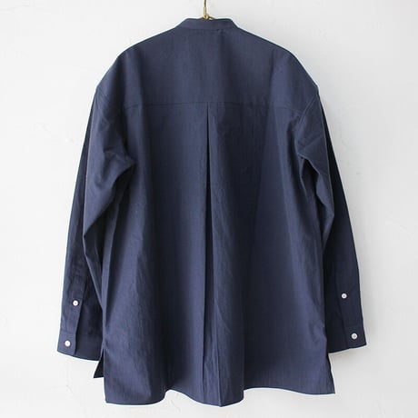 amne アンヌ CHAMBRAY covered shirts シャンブレーカバーシャツ　#INK　【送料無料】