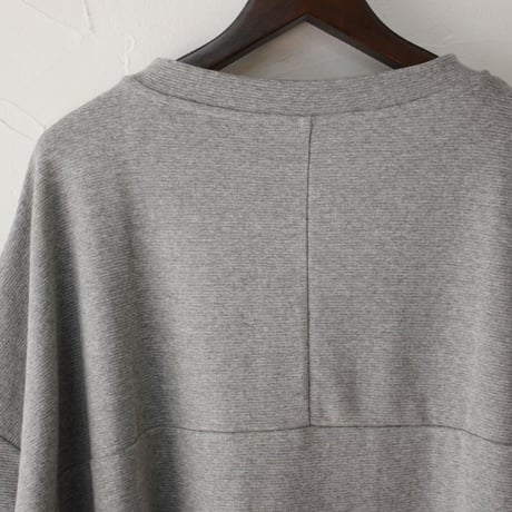 LinenYa リネンヤ　ミリタリー復刻フライス7分袖Tシャツ　#グレー　【送料無料】