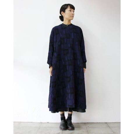 **最終在庫分再入荷** SUSURI ススリ　フィンレットドレス　#navy 【送料無料】