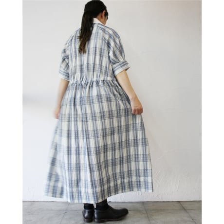 ASEEDONCLOUD アシードンクラウド　Hand embroidery cloth Sailing dress #インディゴ