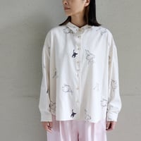atelier naruse アトリエナルセ　レーヨンコットンビッグシルエットシャツ～バレリーナ～　rayon cotton big silhouette shirt