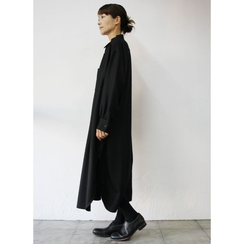 atelier naruse アトリエナルセ wool saxony long shirt ウ