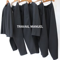 TRAVAIL MANUEL トラバイユマニュアル　Wクロスノーカラージャケット　♯ブラック　【送料無料】
