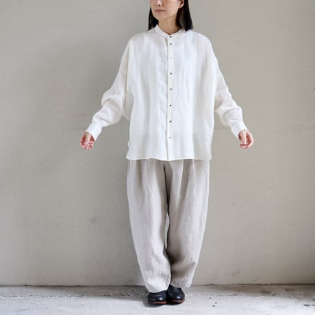 SUSURI ススリ　ハルシャツ　＃off white , black　【送料無料】