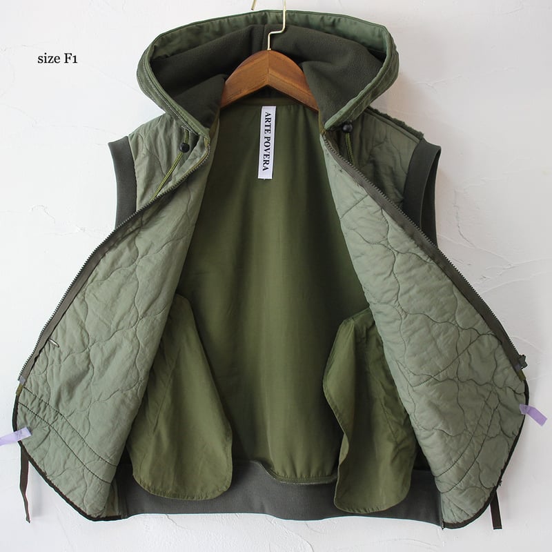 ARTE POVERA アルテポーヴェラ チェコキルトRE-ARMEE MIXフードベスト #