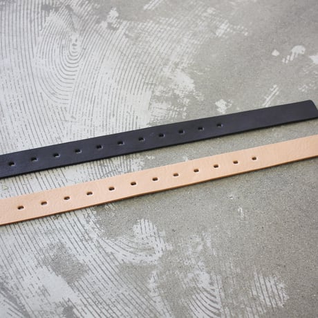 homspun ホームスパン　レザーベルト　#ヌメ、ブラック