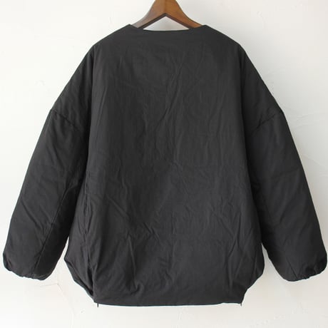 **またまたまた再入荷** LILOU + LILY リルアンドリリー　NO COLLAR DAWN JAKET　ノーカラーダウンジャケット　#ブラック、モカブラウン