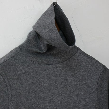 **再入荷**　homspun ホームスパン　60/1フライスタートルネックプルオーバー　#ブラック、アイアンブルー、TOPチャコール、TOPグレー