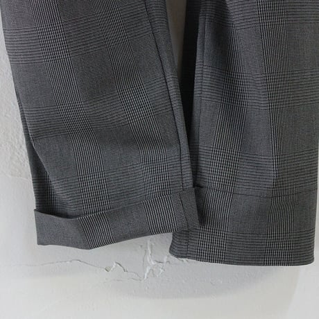 **ライトブラウン再入荷**TRAVAIL MANUEL トラバイユマニュアル　グレンチェックノームパンツ　♯グレー、ライトブラウン　【送料無料】