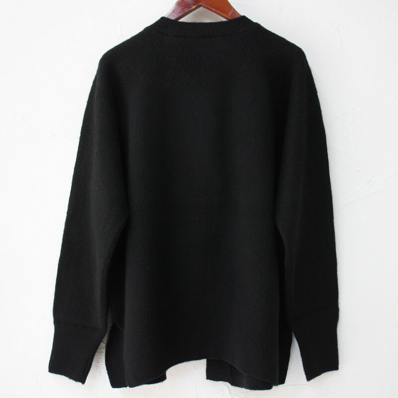 homspun(ホームスパン)縮絨起毛ウールラグランカーディガン homspun ホームスパン 縮絨起毛ウールラグランカーデ #TOPグレー