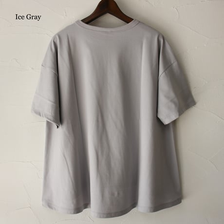 **再入荷** TRAVAIL MANUEL トラバイユマニュアル　ミディ天竺バックフレアTシャツ