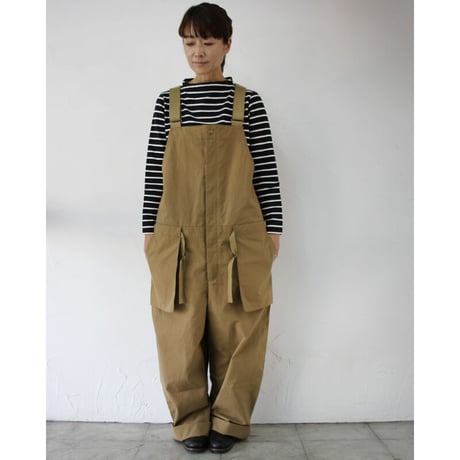 ASEEDONCLOUD アシードンクラウド　Oiled sail cotton Shared work wader　#camel　【送料無料】