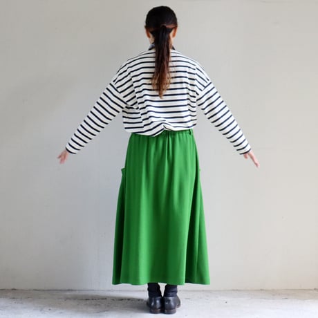 **2025秋冬分到着** atelier naruse アトリエナルセ　 wool punch gather skirt ウールポンチギャザースカート