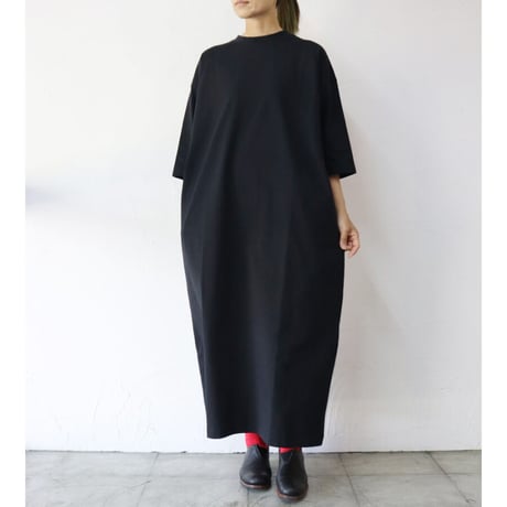 Linenya リネンヤ　Tシャツワンピース　#ライトグレー、ベージュ、ネイビー、ブラック