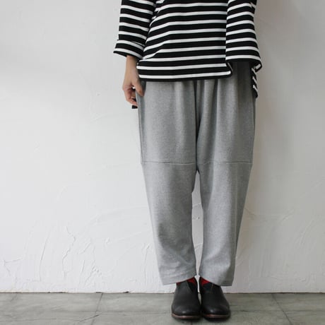 homspun ホームスパン　スウェットギャザーパンツ　#オートミール、グレー、チャコール、ミックス
