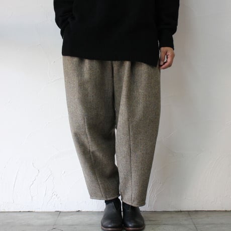 ASEEDONCLOUD アシードンクラウド　Hyouryushi herringbone Lighthouse Trousers #Beige 【送料無料】