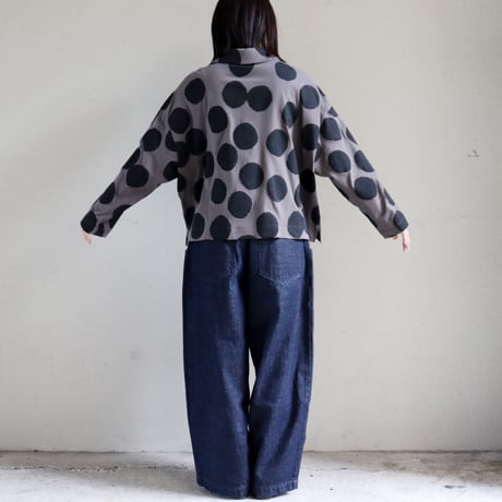 atelier naruse アトリエナルセ　コットンカットソーブラウス　cotton cut&sewn blouse～mizutama～